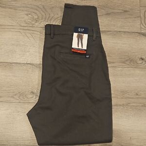 GAP Womens Charcoal Stretch Skinny CHINO Pants~ NWT